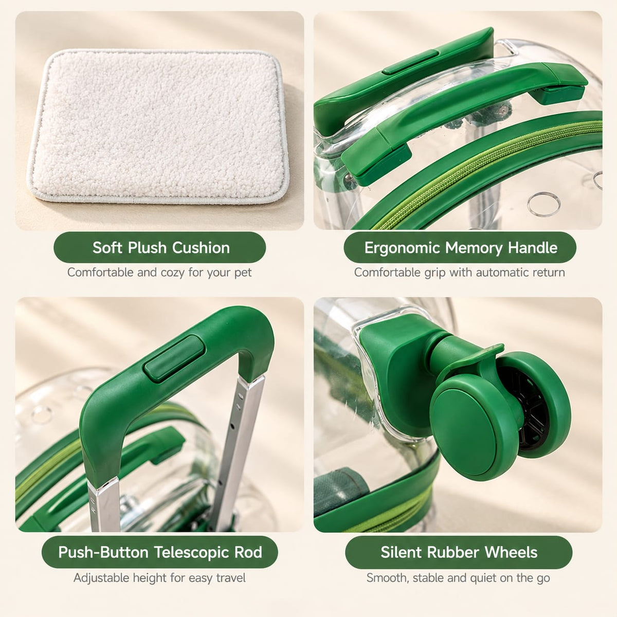 MewGo pet trolley carrier features