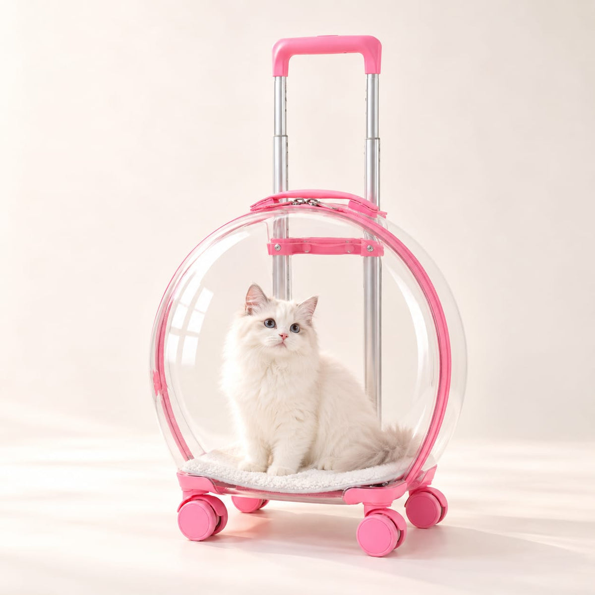 MewGo pink pet trolley carrier