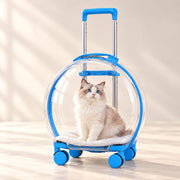 MewGo blue pet trolley carrier